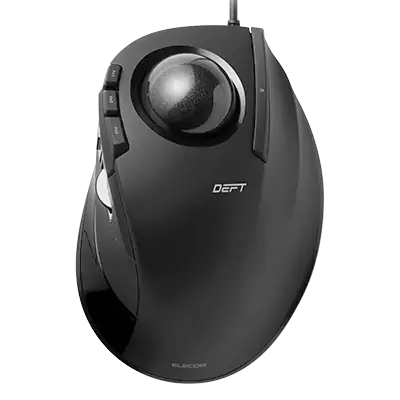 DEFT（黒球有線版）上から