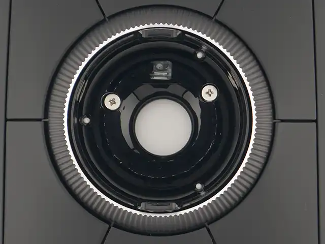 TB800EQ、操作球ソケット真俯瞰、支持球とセンサーが見える